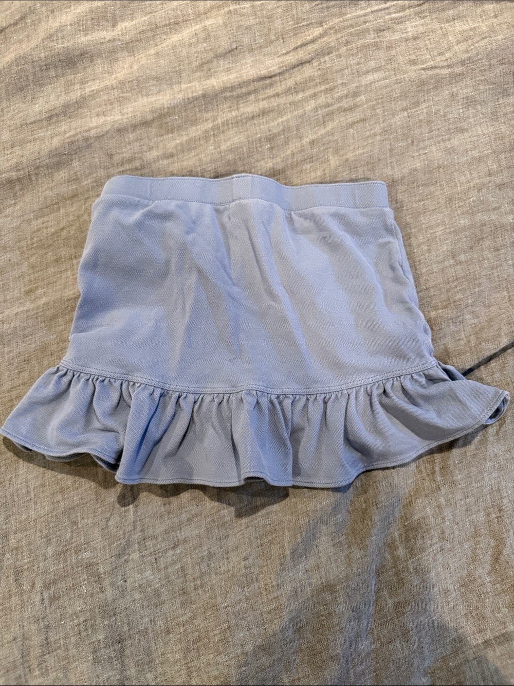 Polo by Ralph Lauren Light Blue Ruffle Wrap Mini Skirt - Picture 4 of 5